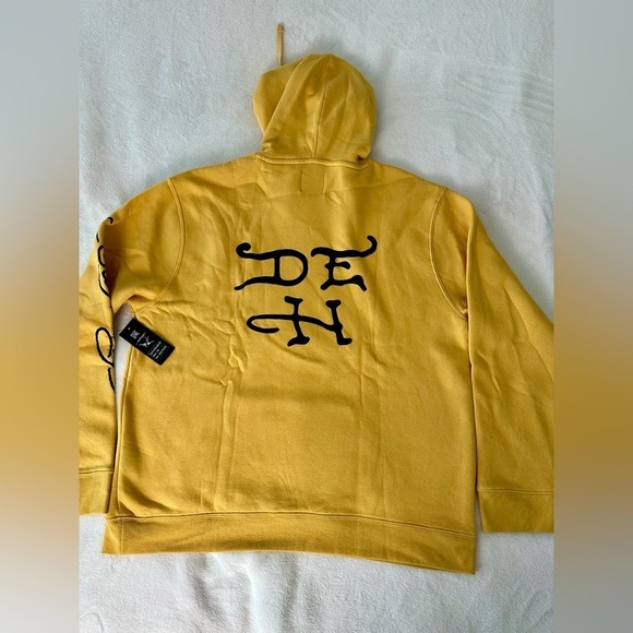 Ed Hardy Fir Tiger Yellow Graphic Hoodie Size XL - Picture 4 of 10